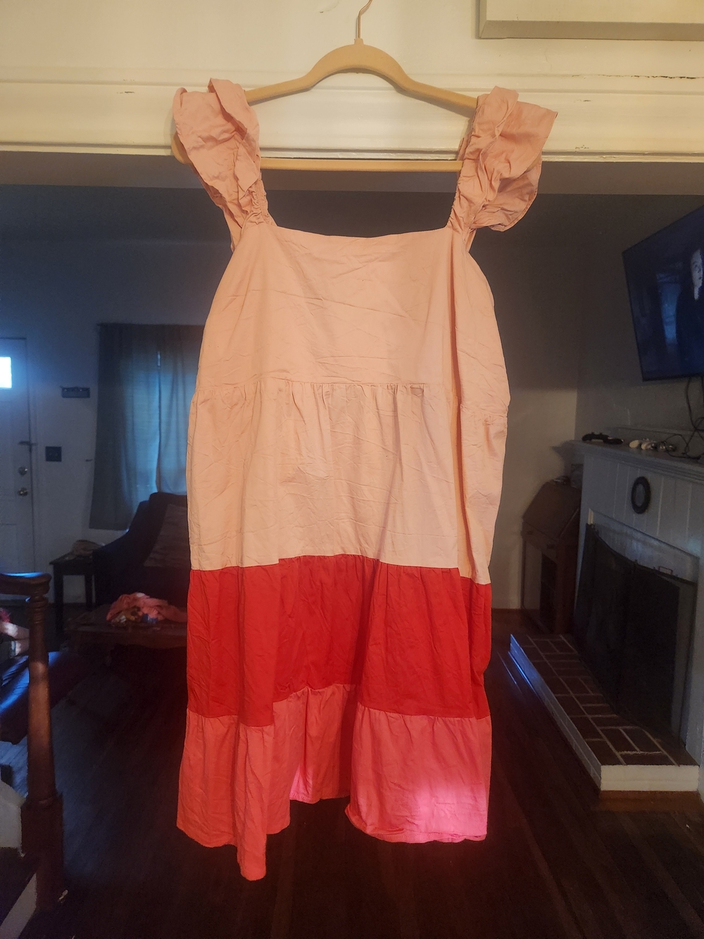 Women's Colorblock Pink & Coral One-Piece Dress